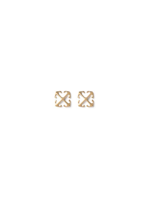 Off-white Mini Arrow Earrings In Gold