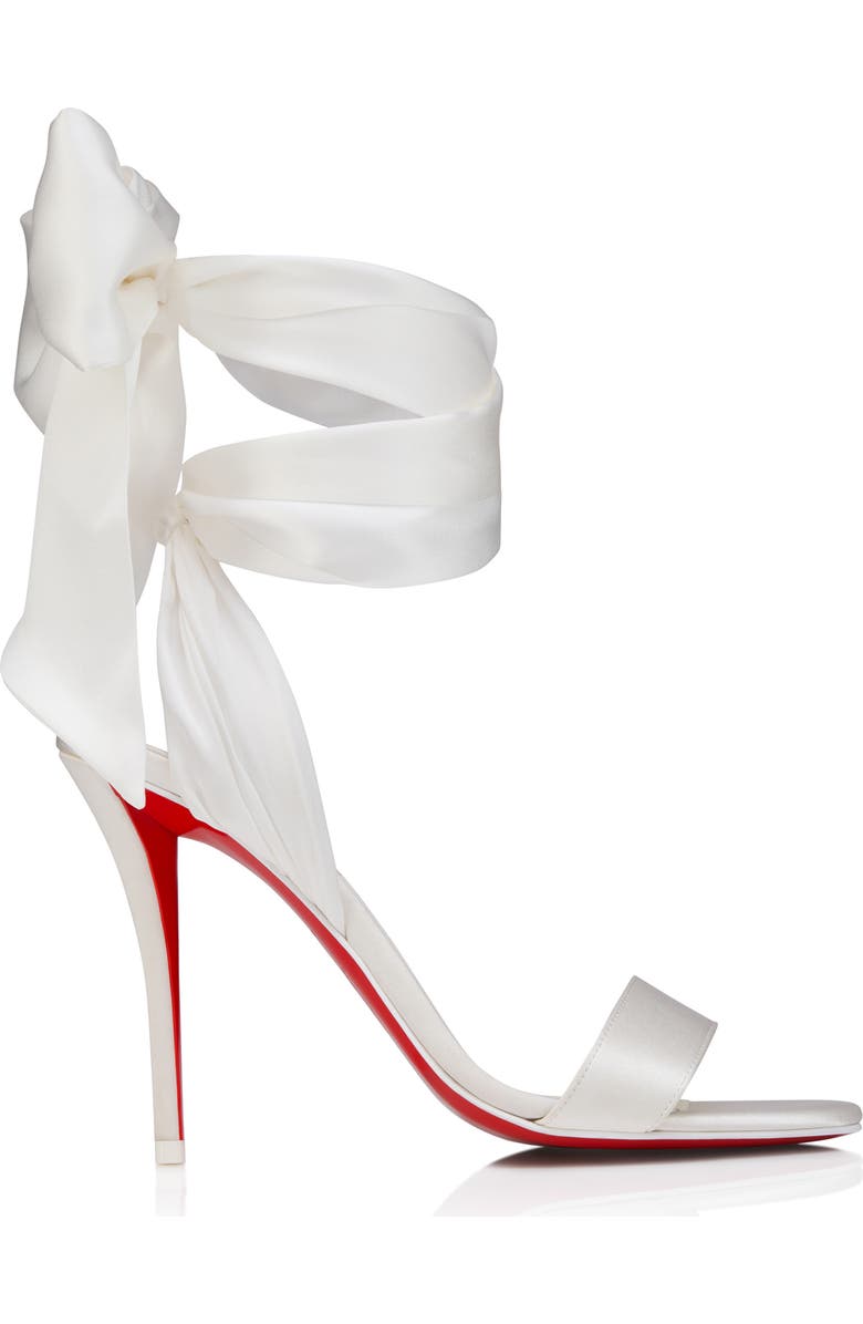 Christian Louboutin Miss Z Desert Sandal, Alternate, color, Ivory/ Snow