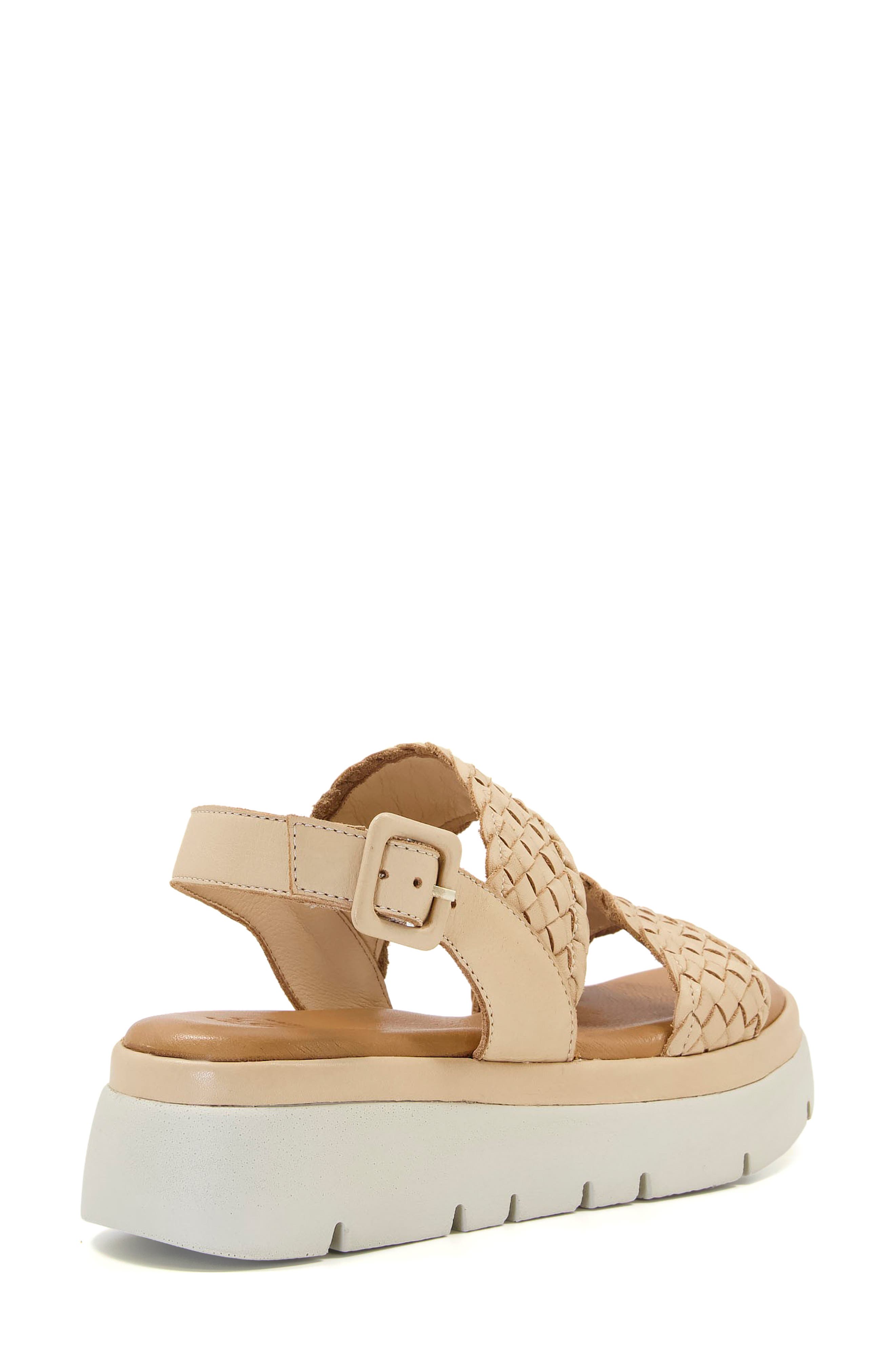Dune London Lorris Slingback Platform Sandal, Alternate, color, Caramel