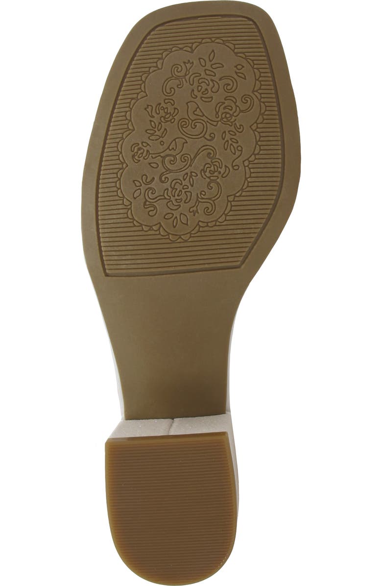 JELLYPOP Kids' Zendah Metallic Block Heel Sandal, Alternate, color, White