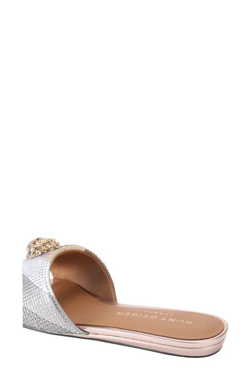 Kurt Geiger London Chelsea Slide Sandal In Gray