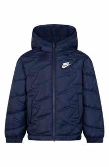 Nike Kids' Swoosh Quilted Hooded Puffer Jacket