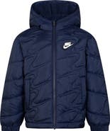 Nike Kids' Swoosh Quilted Hooded Puffer Jacket
