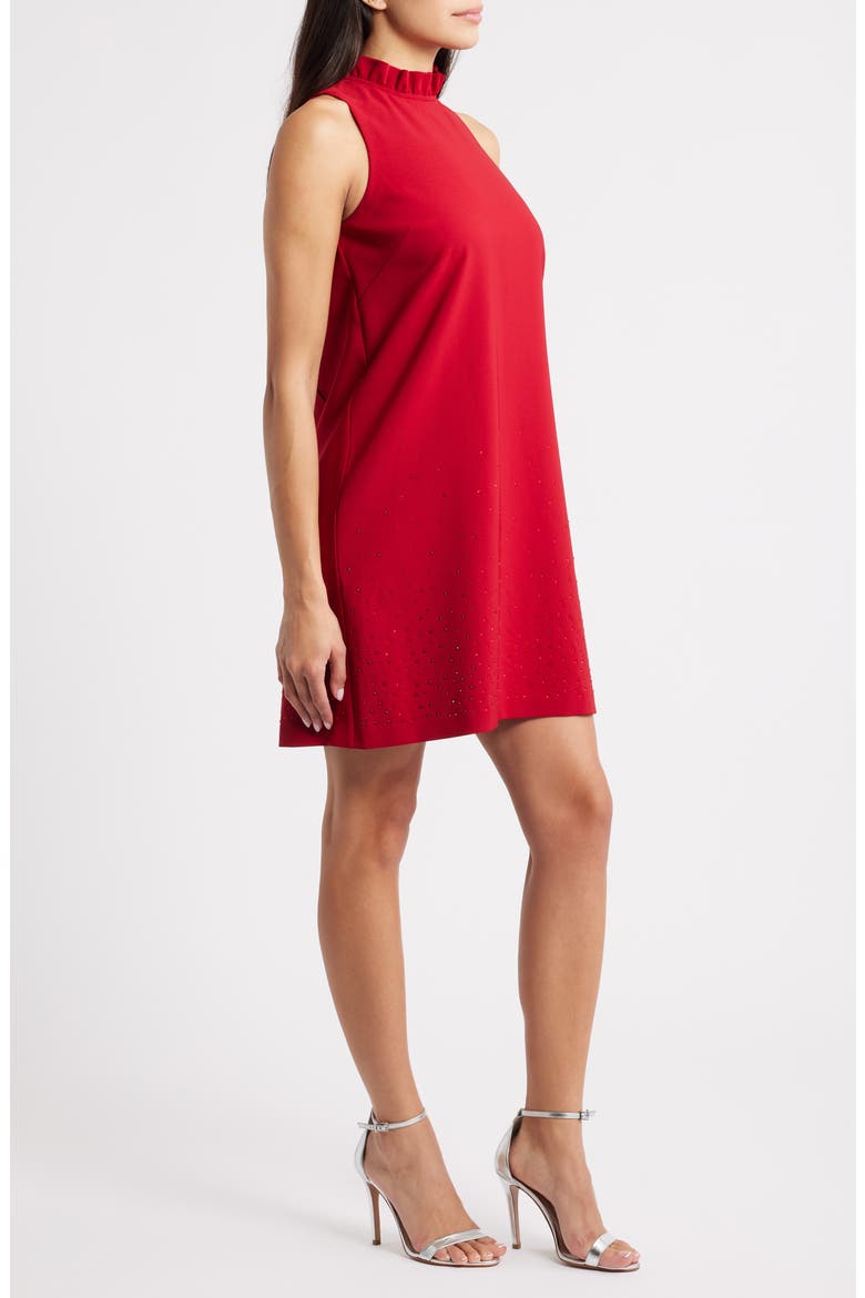 Sleeveless Shift Dress, Alternate, color, TITIAN RED