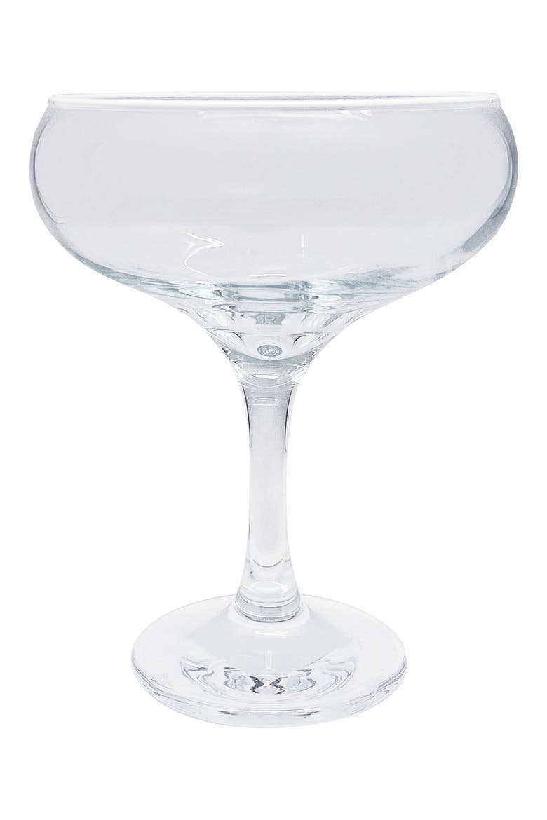Fine Line Set of 4 Coupe Glasses, Main, color, WHITE