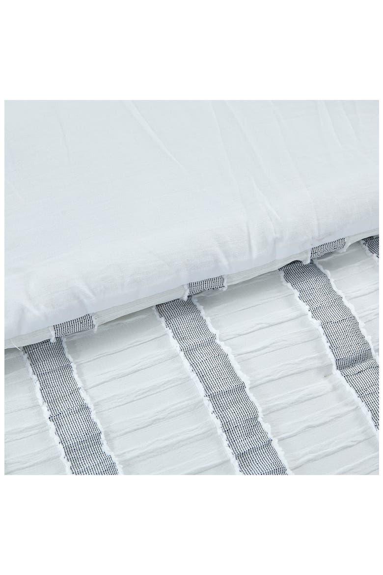 Jacquard Microfiber 5-Piece Comforter Set, Alternate, color, WHITE