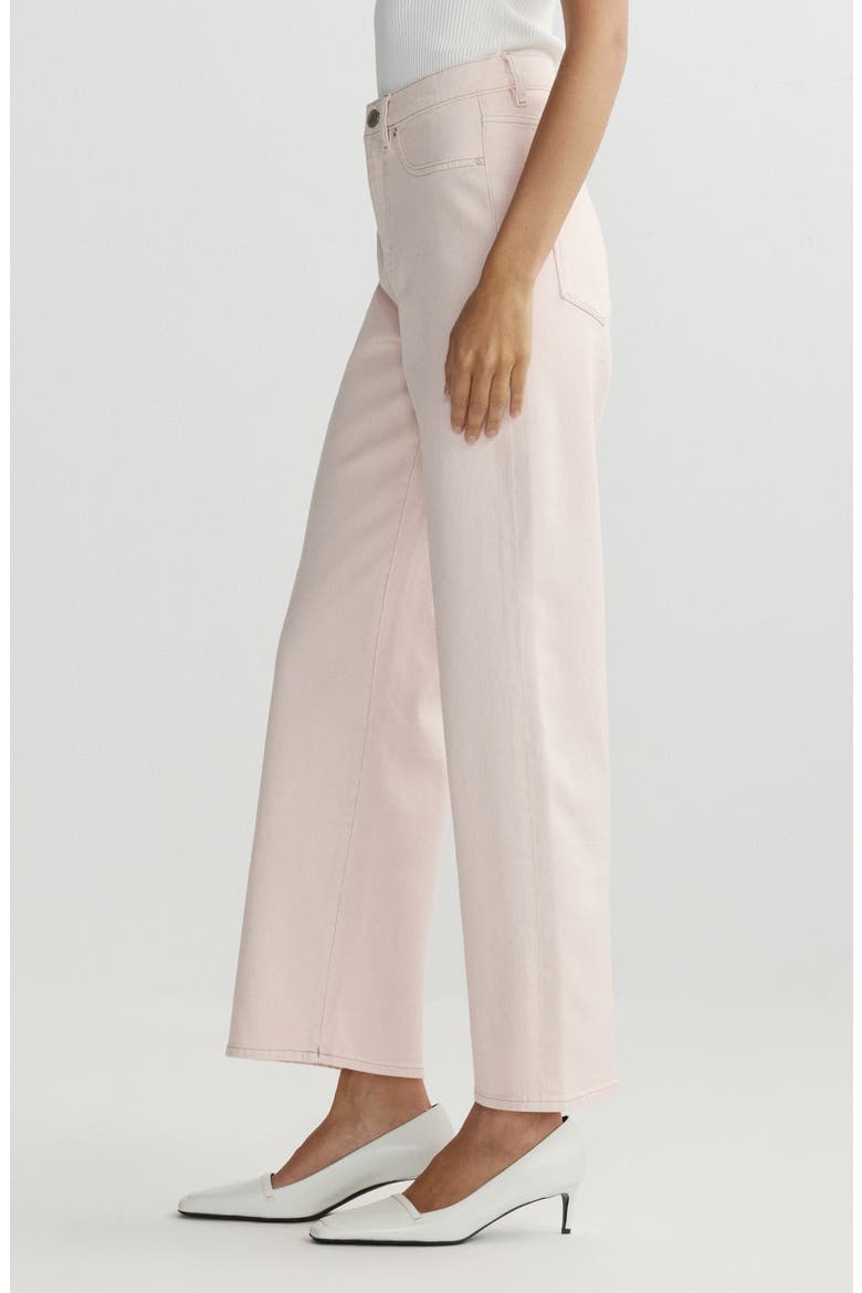 Karmine Refined Wide Leg High Waist Ankle Jeans, Alternate, color, BALLET