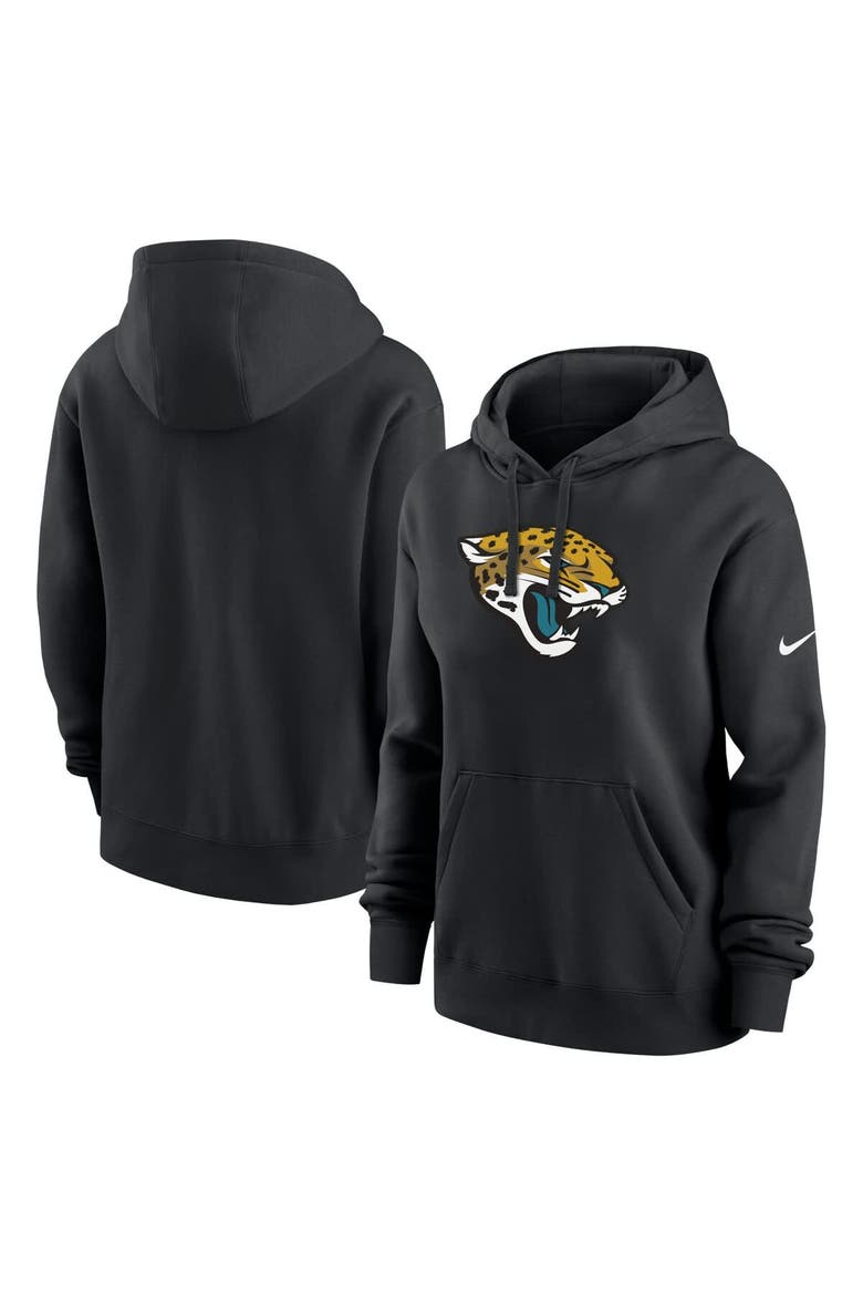 Women's Nike Black Jacksonville Jaguars Club Fleece Pullover Hoodie, Main, color, Black