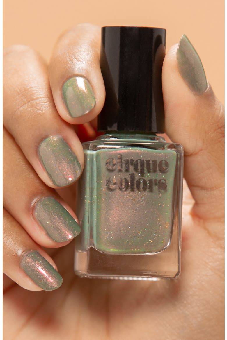 Shimmer Duo Succulent Garden & Velvetine Nail Polish, Alternate, color, GREEN/ BLUE