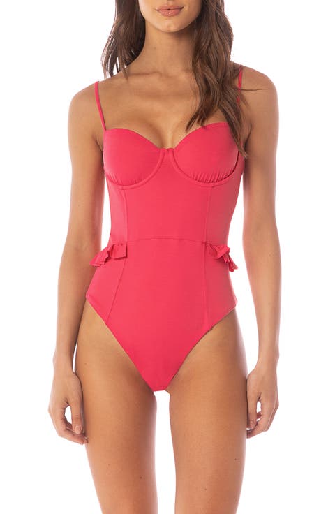 Bree Ruffle Reversible One-Piece Swimsuit