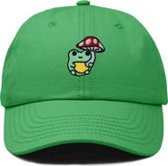 Dalix Mushroom Frog Embroidered Hat