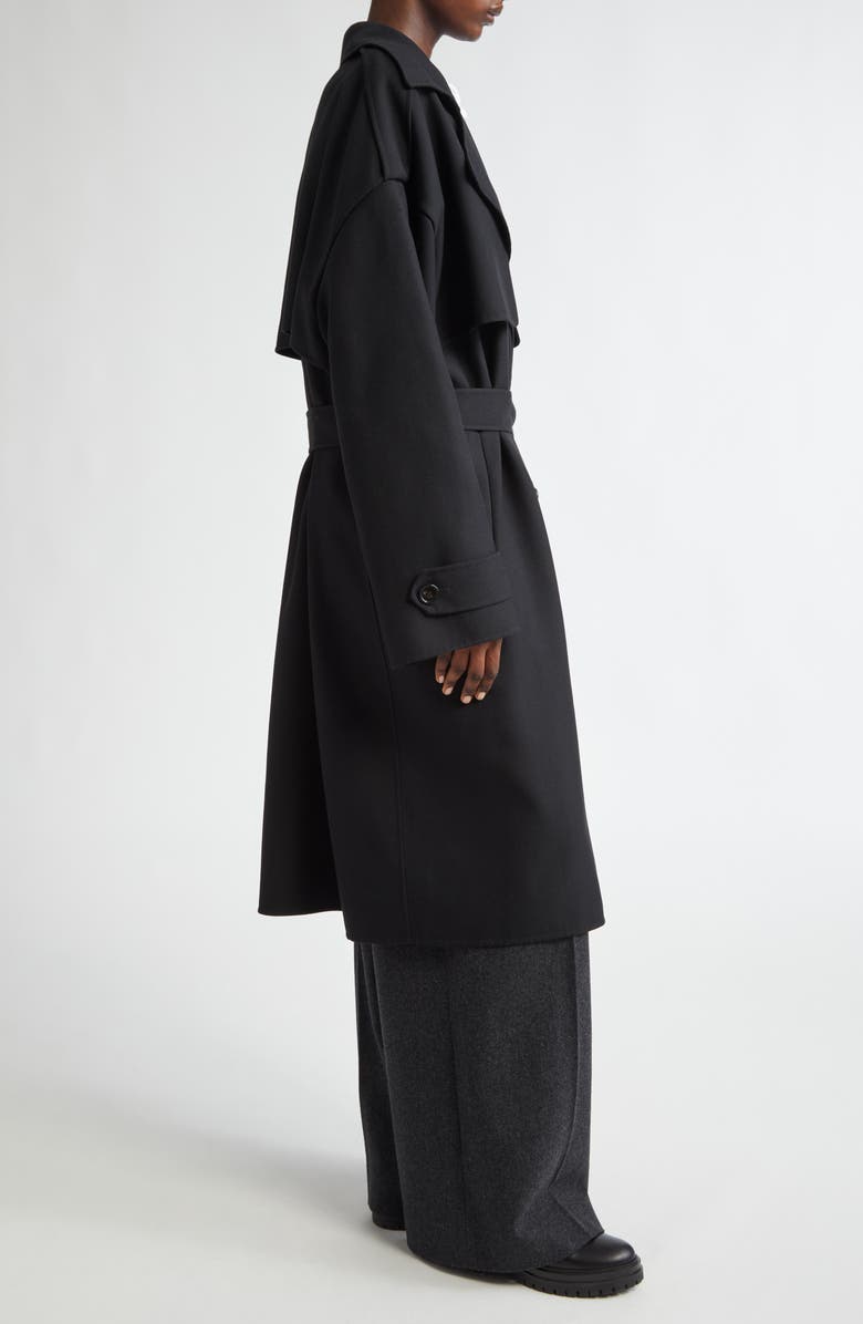 Michael Kors Collection Oversize Wool Blend Trench Coat, Alternate, color, 