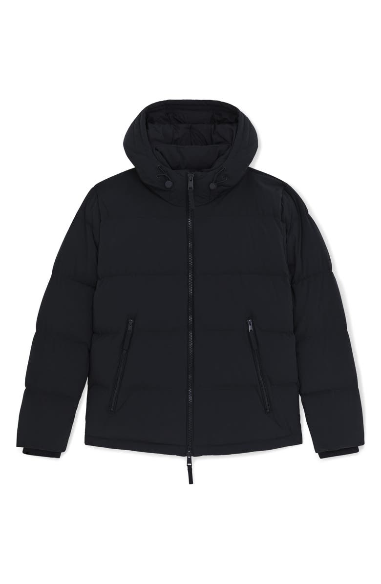 Reiss Reggie Hooded Down Jacket, Alternate, color, Navy