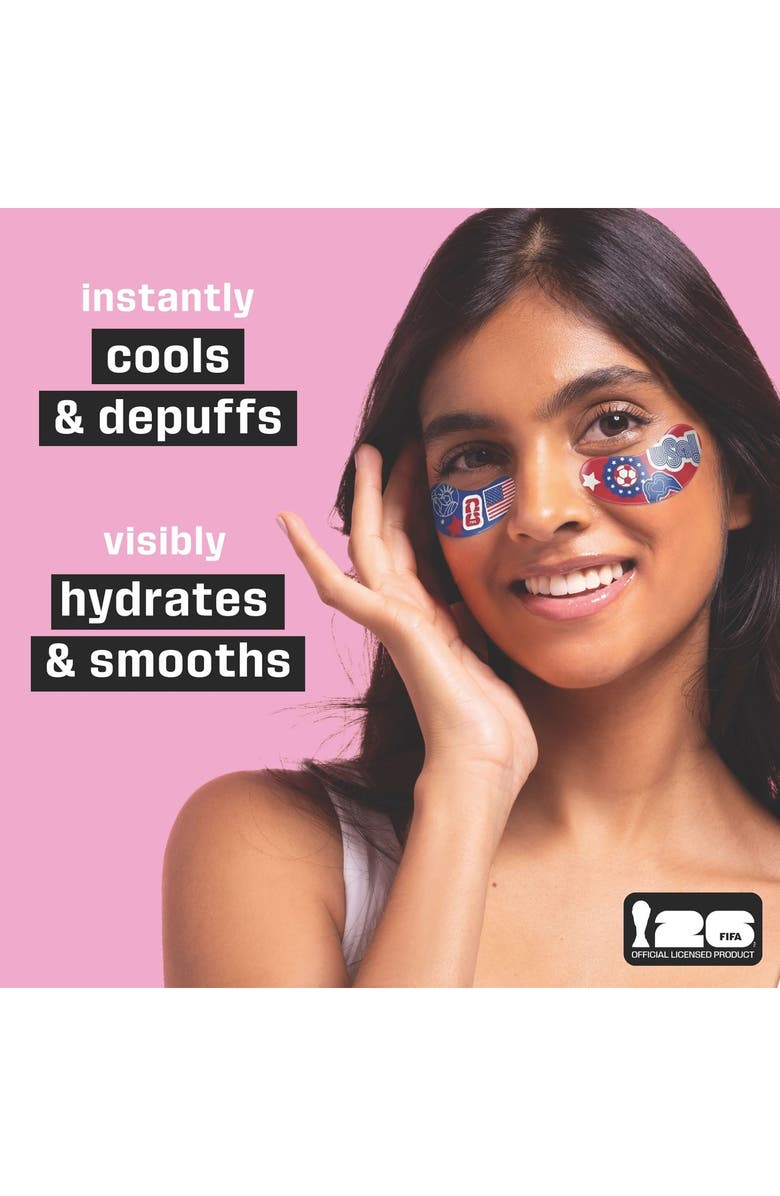 Patchology FIFA USA Smoothing & Hydrating Eye Patches, Alternate, color,