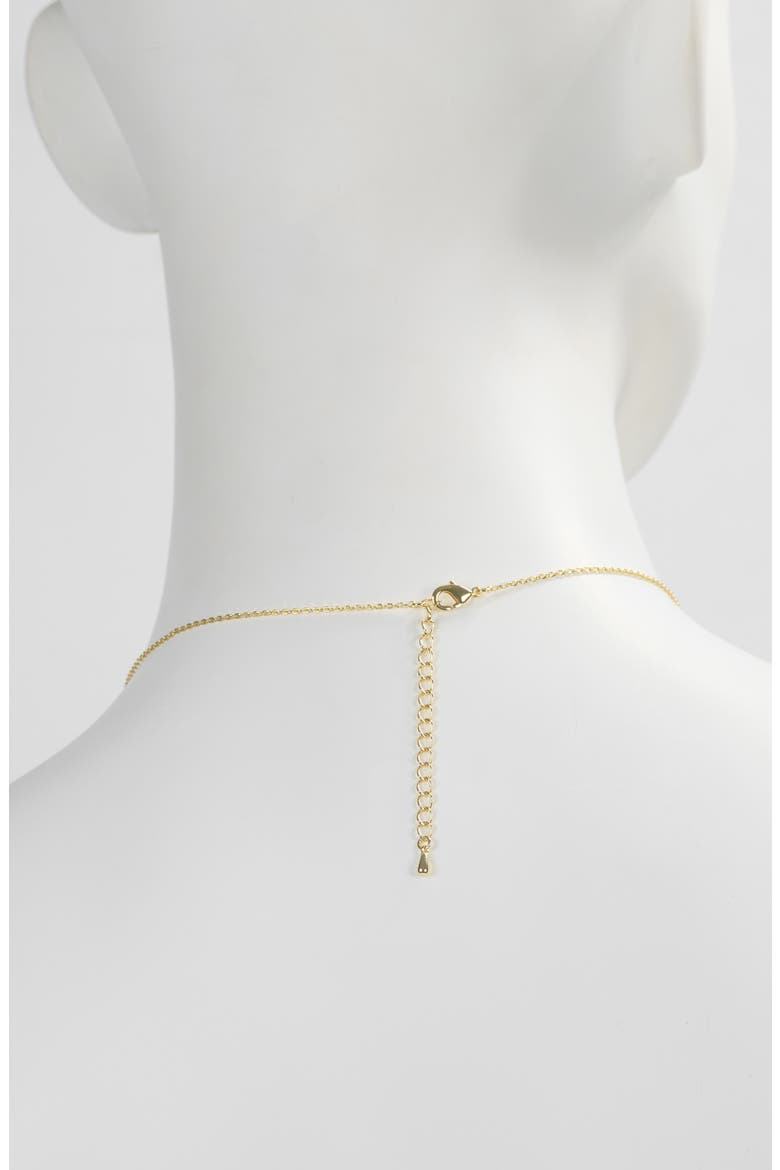 Faux Pearl Pendant Necklace, Alternate, color, GOLD