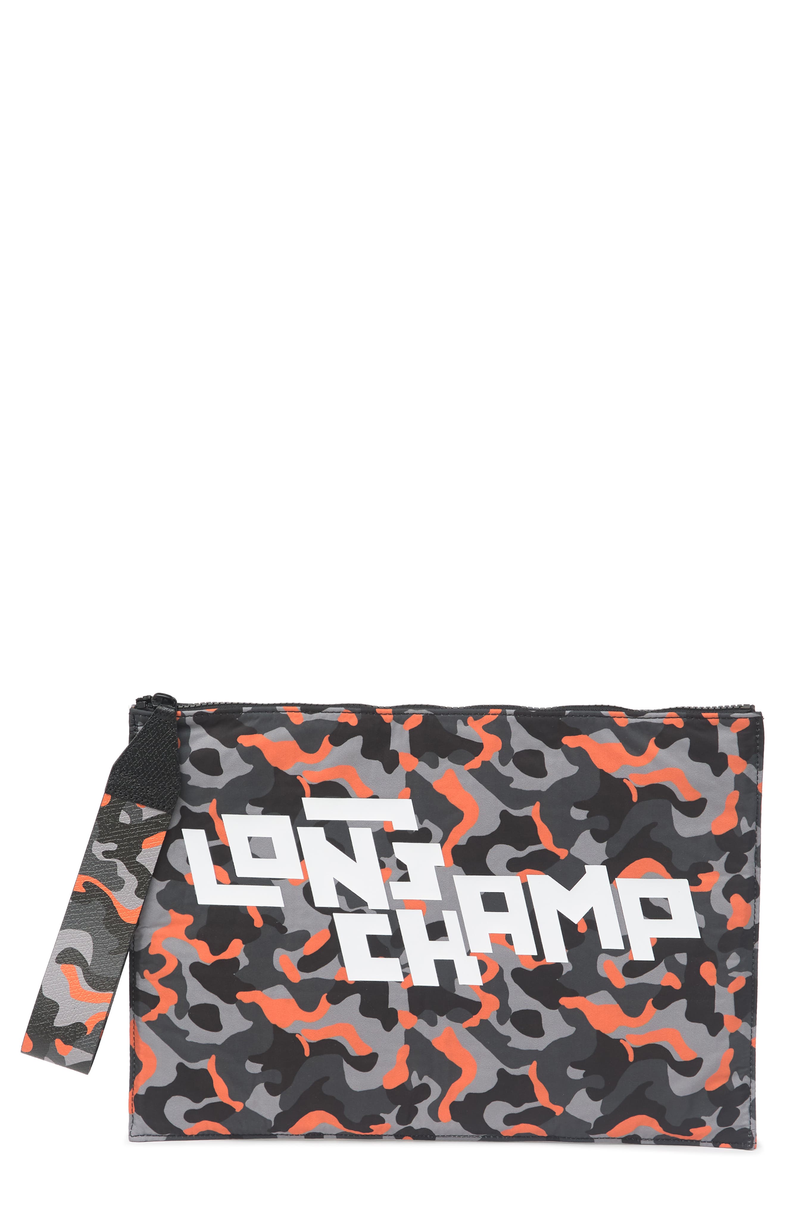 Longchamp Camo Top Zip Wrislet, Main, color, 