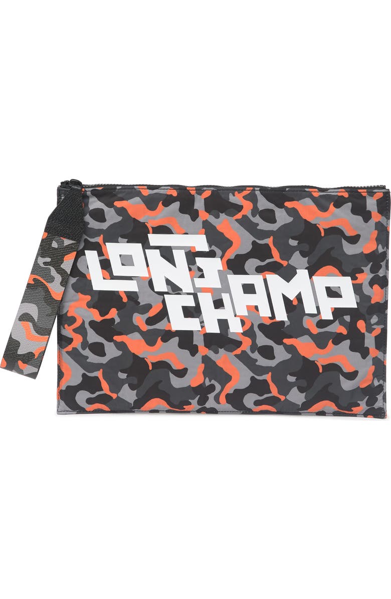 Longchamp Camo Top Zip Wrislet, Main, color,