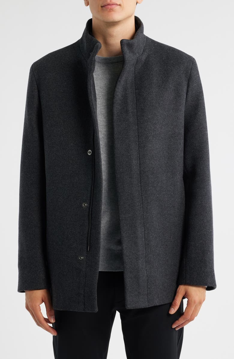 Theory Clarence Wool Melton Jacket, Main, color, Pestle Melange