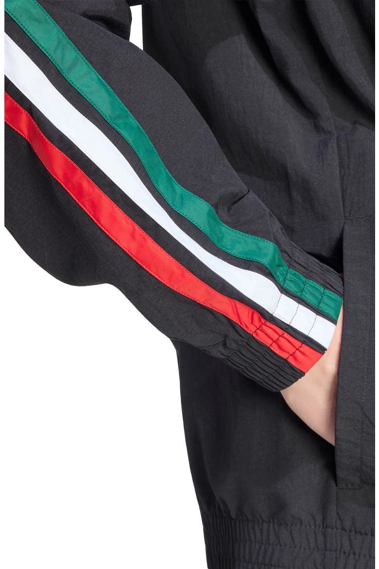 x Farm Rio House of Tiro Track Jacket, Alternate, color, BLACK/ GREEN/ WHITE/ SCARLET