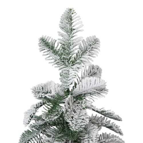 Northlight Flocked Pine Potted Artificial Christmas Tree In Green