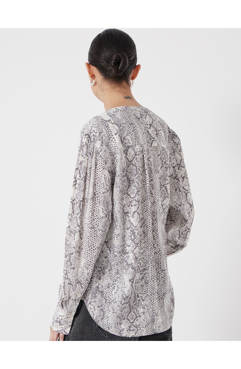 Hush Fernanda Snake Printed Blouse, Alternate, color, Natural Snake Grey