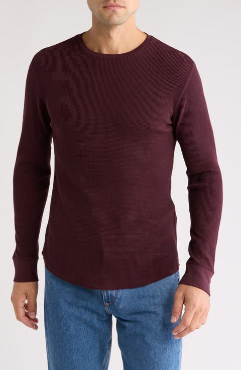Crewneck Cotton Thermal Sweater