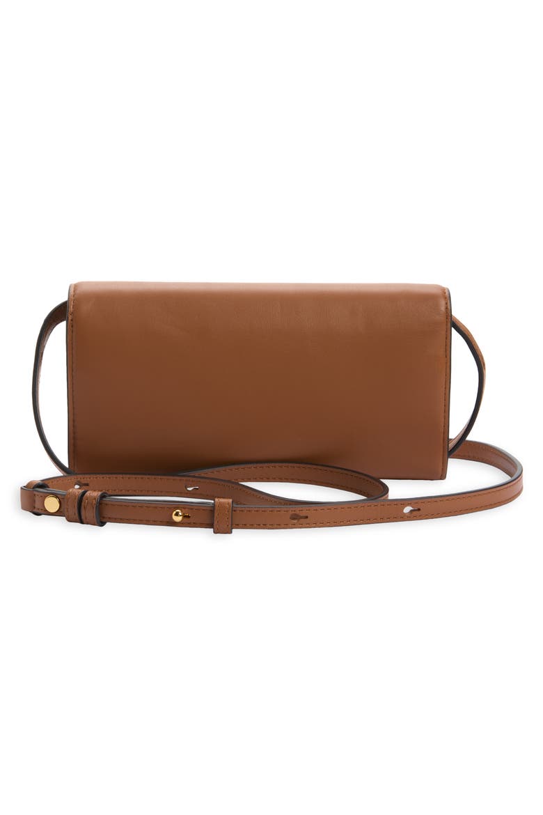 Leather Crossbody Wallet, Alternate, color, HAZELWOOD