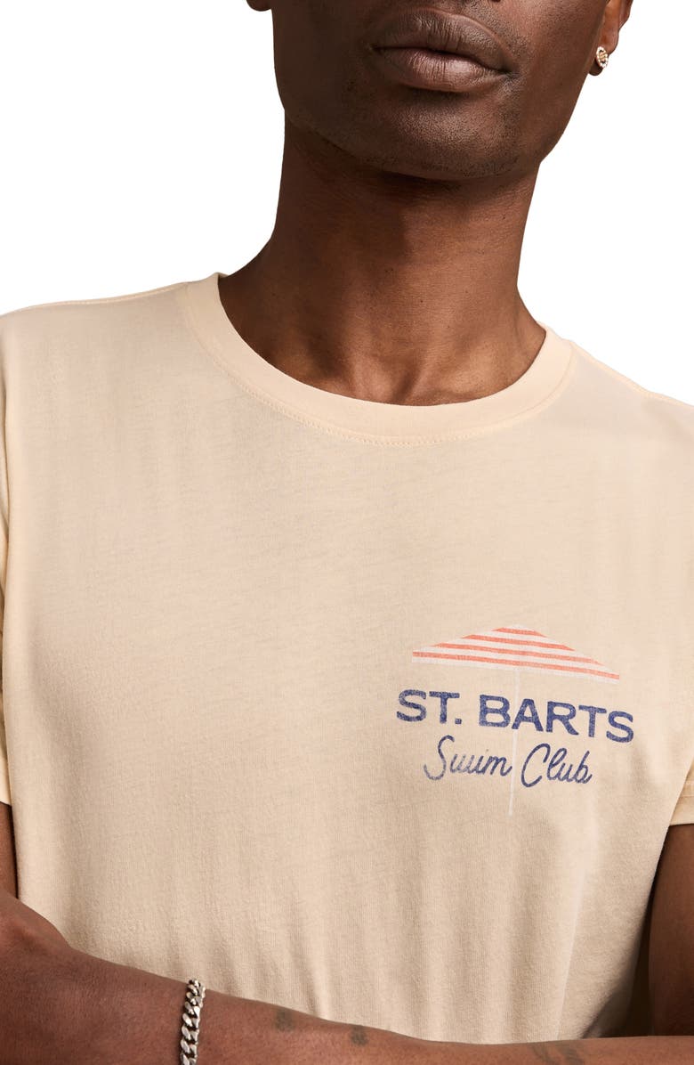 Lucky Brand St. Bart's Swim Club Cotton Graphic T-Shirt, Alternate, color, Novelle Peach