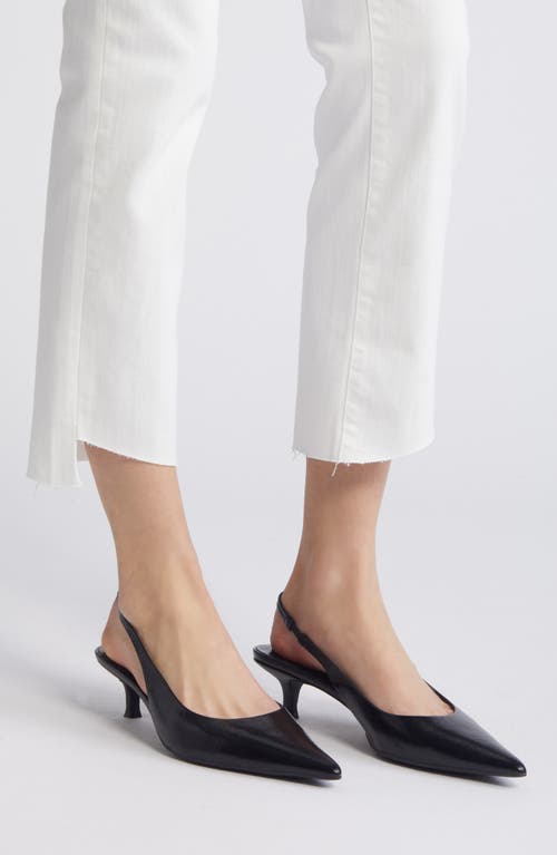 Frame Le High Straight Cascade Raw Hem Jeans In White