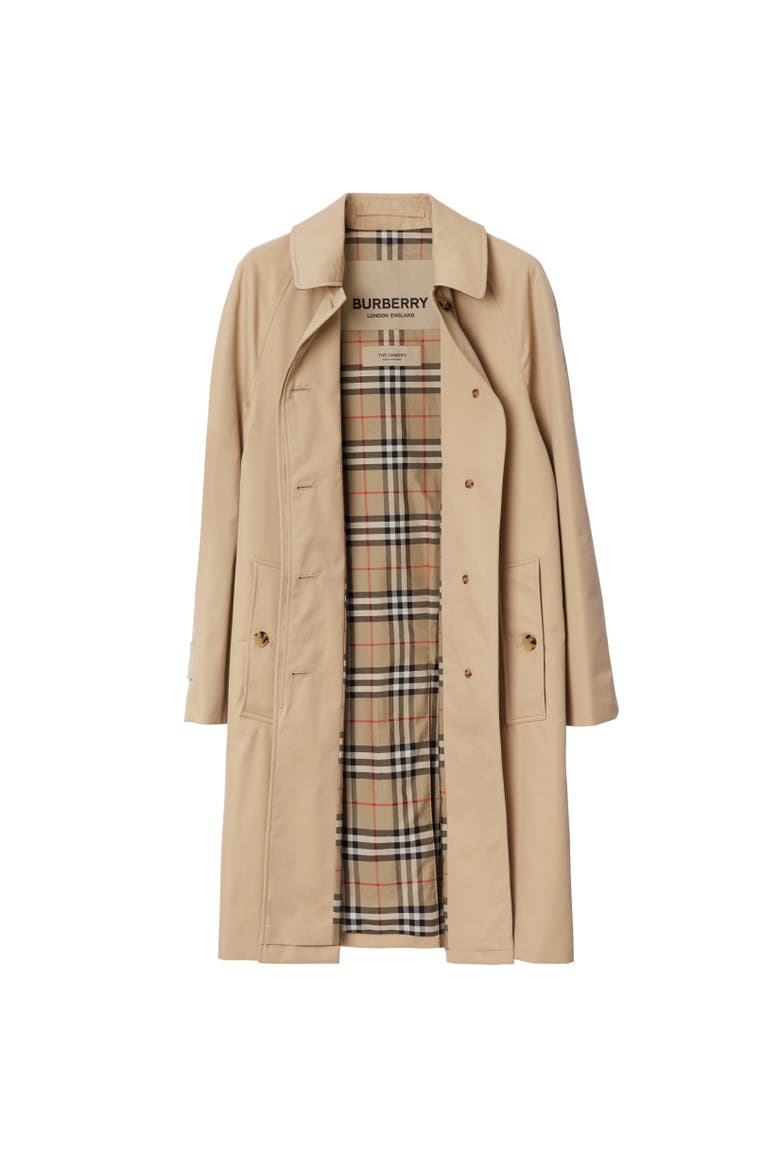 Mid-length Tropical Gabardine Camden Car Coat, Alternate, color, Honey beige