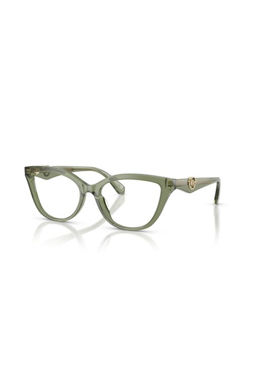 Michael Kors 54mm Cat Eye Optical Glasses In Green