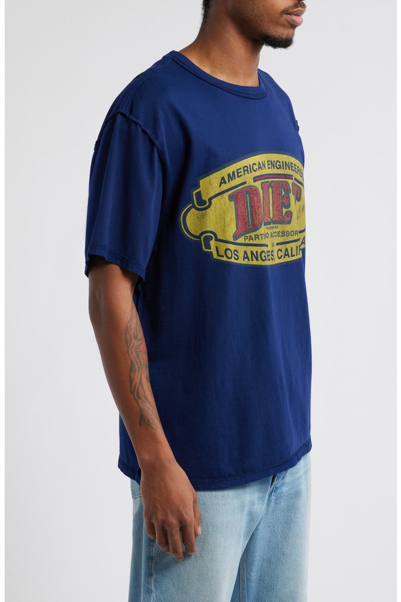 Engineered Supima® Cotton Graphic T-Shirt, Alternate, color, ROYAL