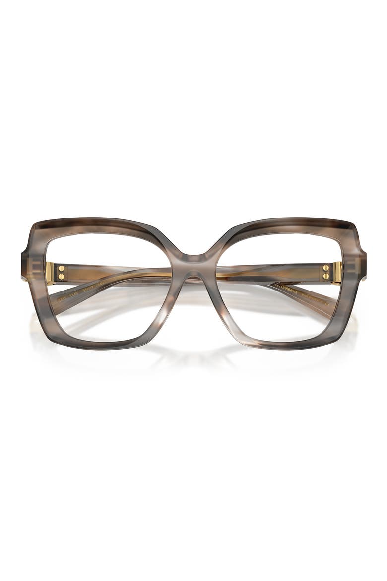 55mm Butterfly Optical Glasses, Alternate, color, STRIPED GREY / DEMO LENS