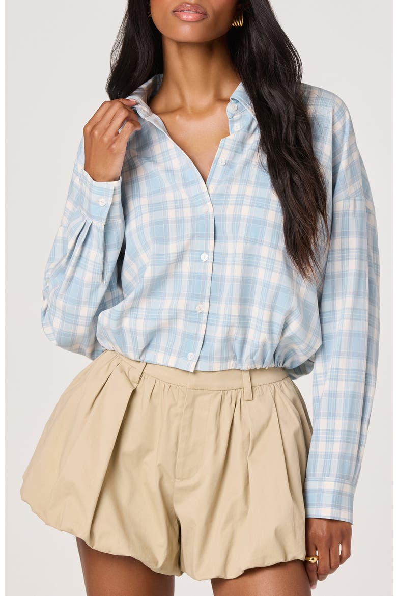 Jensen Plaid Woven Shirt, Main, color, BLUE PLAID