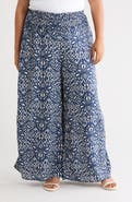 Vince Camuto Smocked Waist Wide Leg Pants