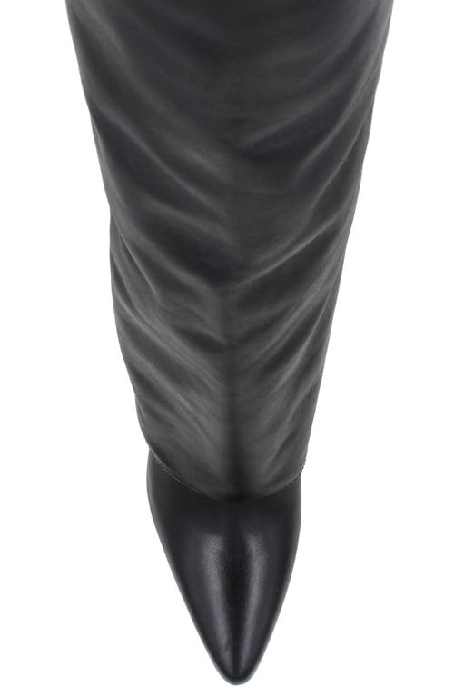 Zigi Knee High Boot In Black Leather