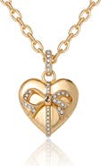 Juicy Couture Gold-Tone Heart Charm Necklace - 18 +2"