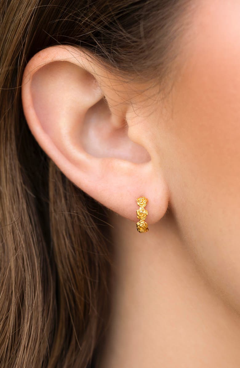 Girls Crew Dolce Vita Rose Huggie Hoop Earrings, Alternate, color, Gold