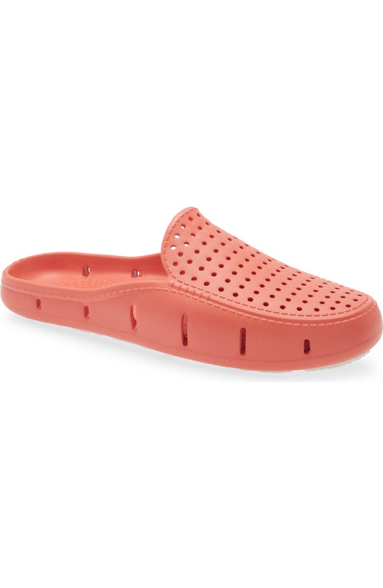 FLOAFERS Sunset Slide Mule, Main, color, Coral/ Bright White