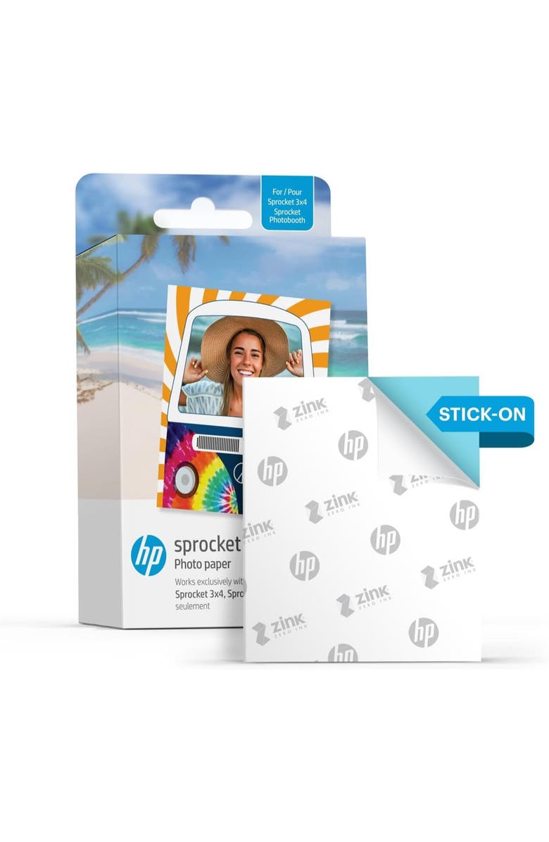 HP Sprocket 3.5" x 4.25" Sticky-Backed Zink Photo Paper Bundle, Alternate, color, 300-Pack