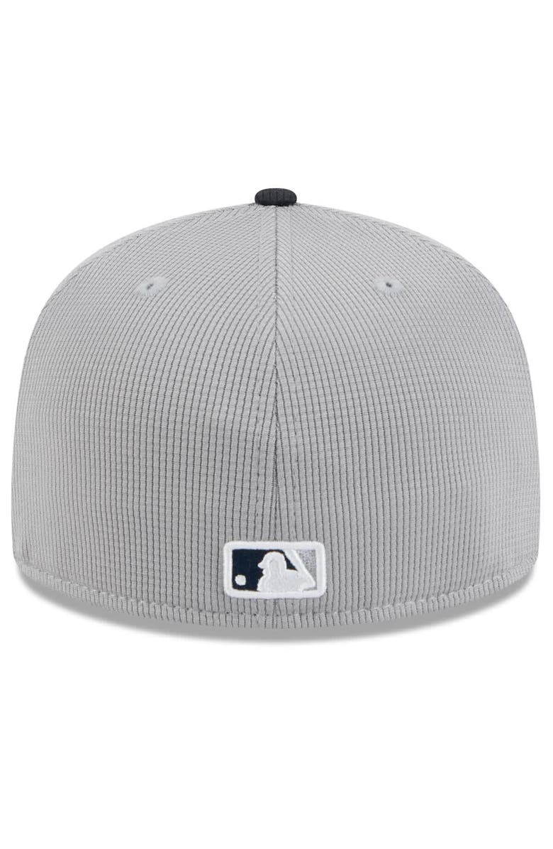New Era Men's New Era  Gray/Navy New York Yankees 2025 Spring Training 59FIFTY Fitted Hat, Alternate, color, 