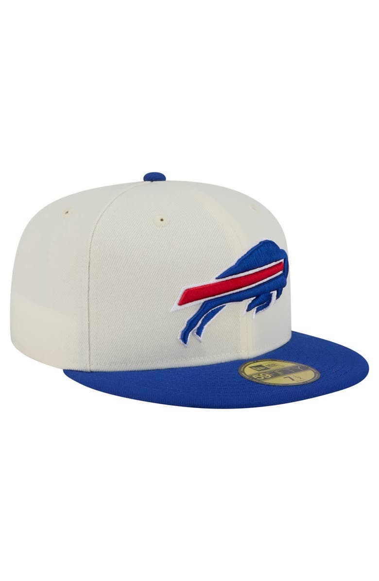 New Era Men's New Era  White/Royal Buffalo Bills Main 59FIFTY Fitted Hat, Alternate, color, 