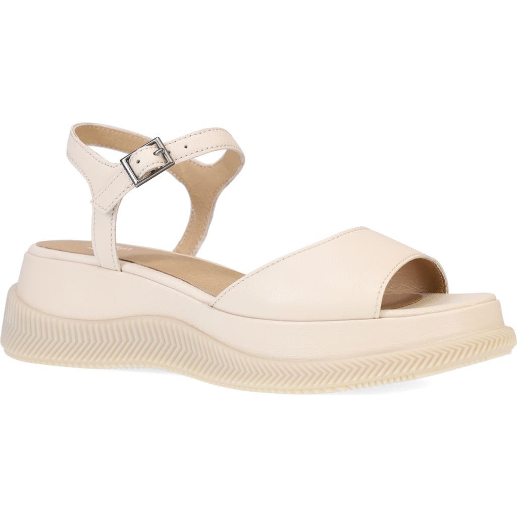 Eileen Fisher Ario Sporty Leather Wedge Sandals