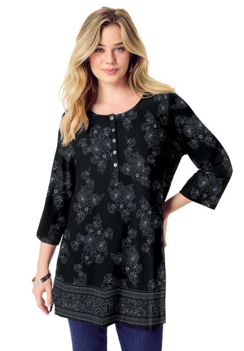 Henley Ultra Drape Tunic (Plus)
