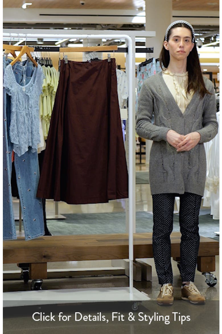 Pleated Midi Skirt video