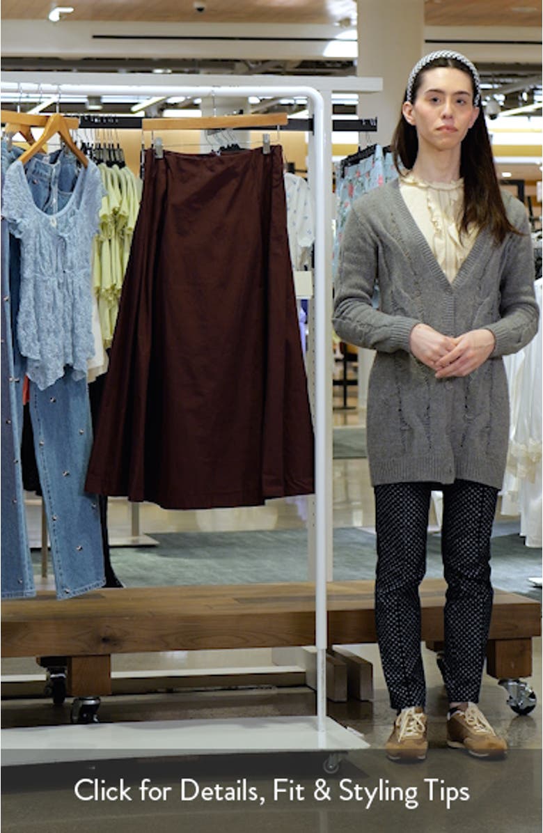 Pleated Midi Skirt, sales video thumbnail