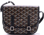 Pre-Owned Goyard Belvedere Messenger Bag Coated Canvas with Leather PM