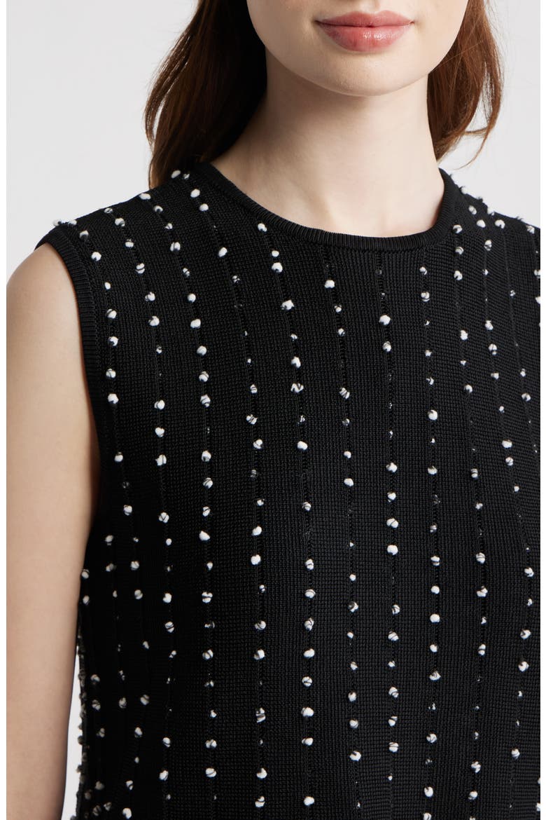 James Fringe Hem Sweater Tank, Alternate, color, BLACK