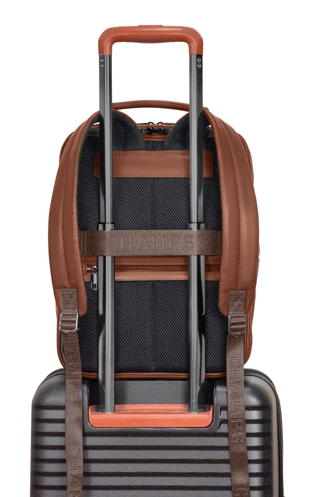 CHAMPS Onyx Modern Waterproof Backpack, Alternate, color, Brown