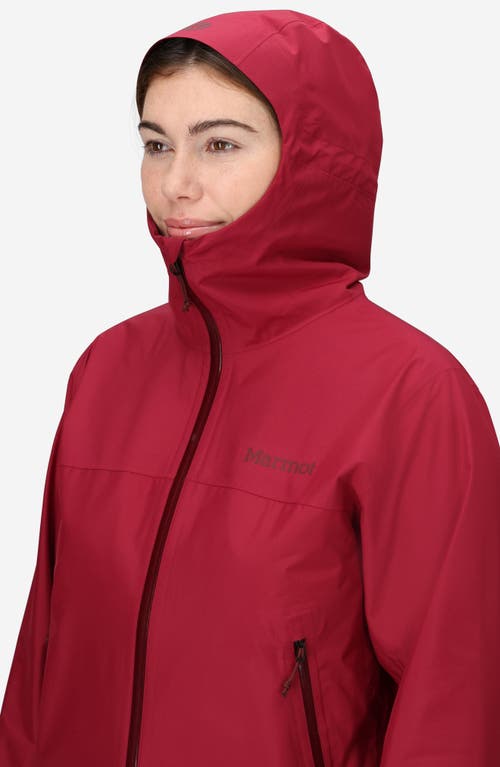 Marmot Minimalist Pertex® Waterproof Hooded Jacket In Red